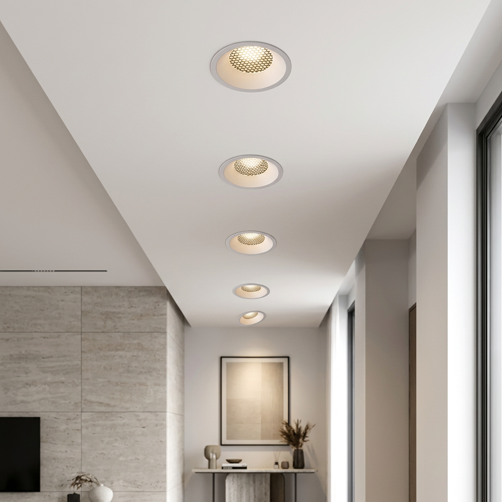 שקוע תקרה ALBA CCT 7W Ø6 ס״מ מותקן בבית
