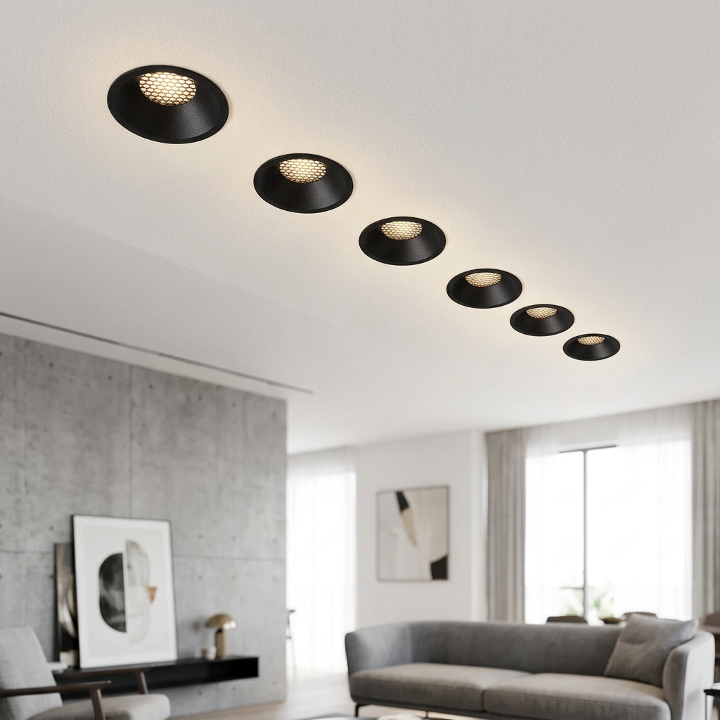 שקוע תקרה ALBA CCT 12W Ø8 ס״מ מותקן בבית