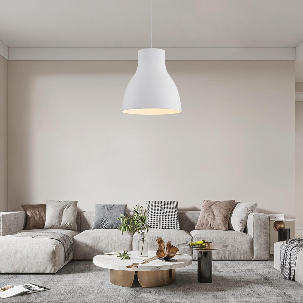 מנורת תליה E27 LATIANO קוטר 60 ס"מ - Hanging lamps with bulbs