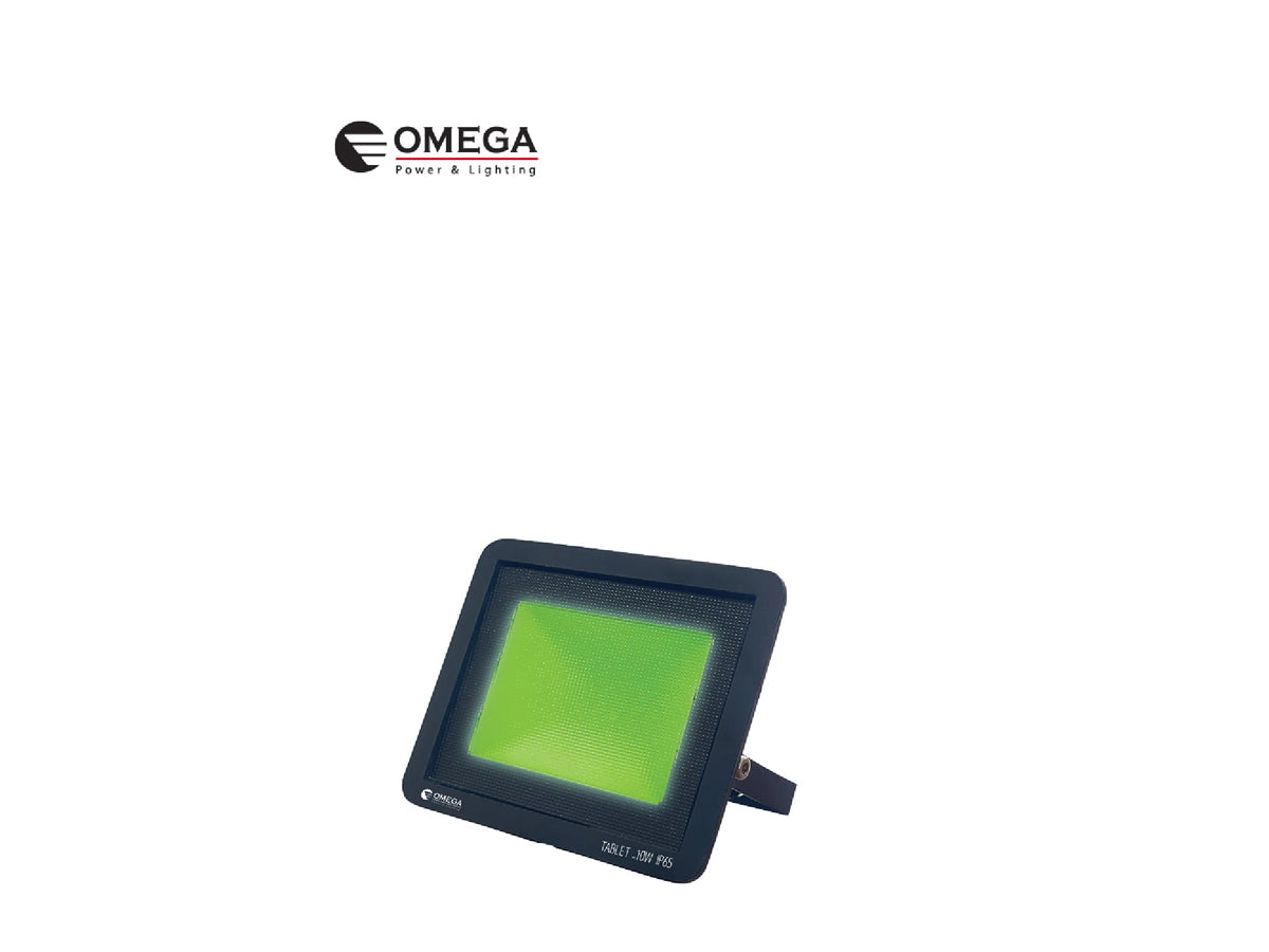 פנס הצפה TABLET אור ירוק 10W - Flood Lights באתר לדמרקט
