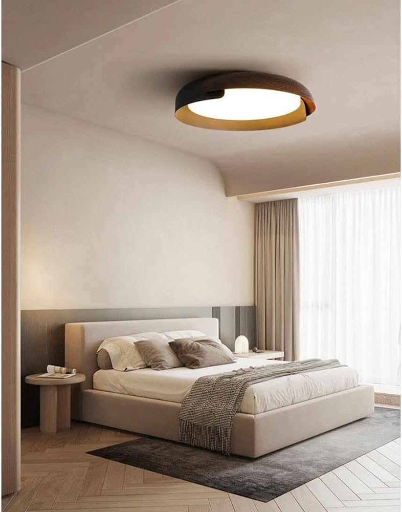 מנורה צמודת תקרה MERS בחדר שינה
