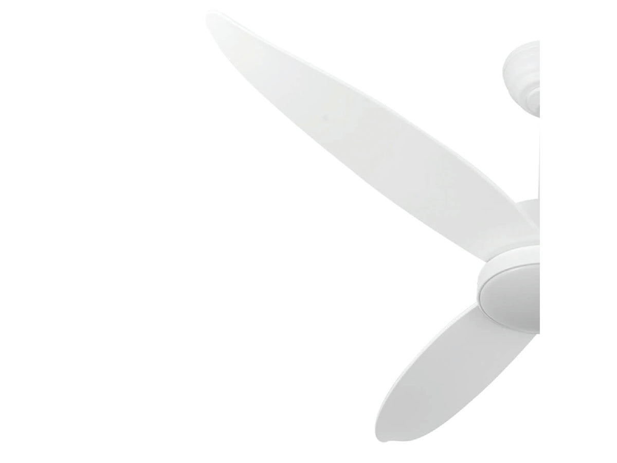 מאוורר תקרה לפרגולה "22W IP54 RYAN 52 עם שלט- לבן - Ceiling Fan with Light באתר לדמרקט