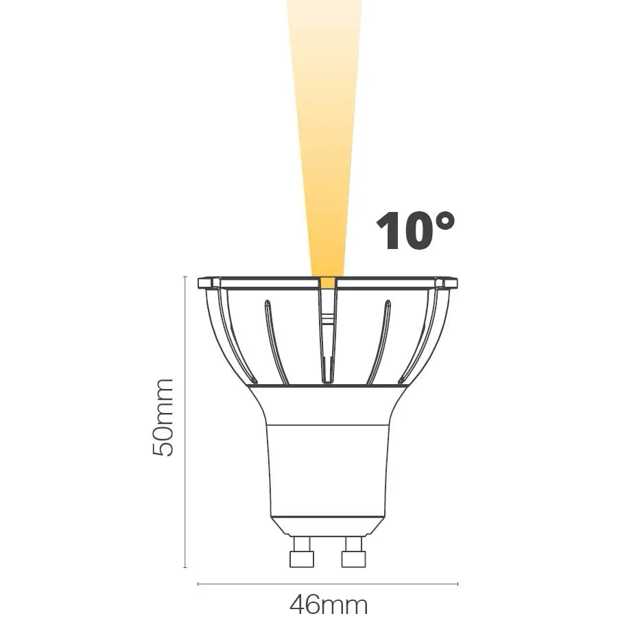 דיקרויקה 8W 230V GU10 650Lm 2900K ניתן לעמעום 10 מעלות ADVANCE - LED Bulbs באתר לדמרקט