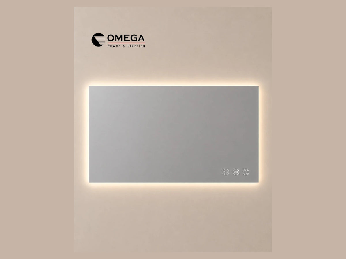 מראה מלבנית LED מרחפת Luna IP54 מידה 75X120 ס"מ - LED Mirror באתר לדמרקט