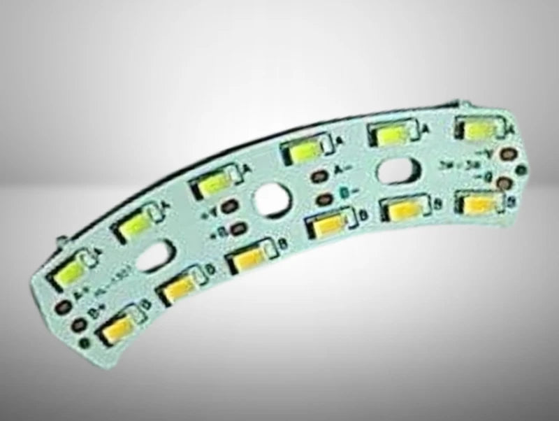 מודול תאורת לד חצי־עגול - בגווני לבן חם וקר