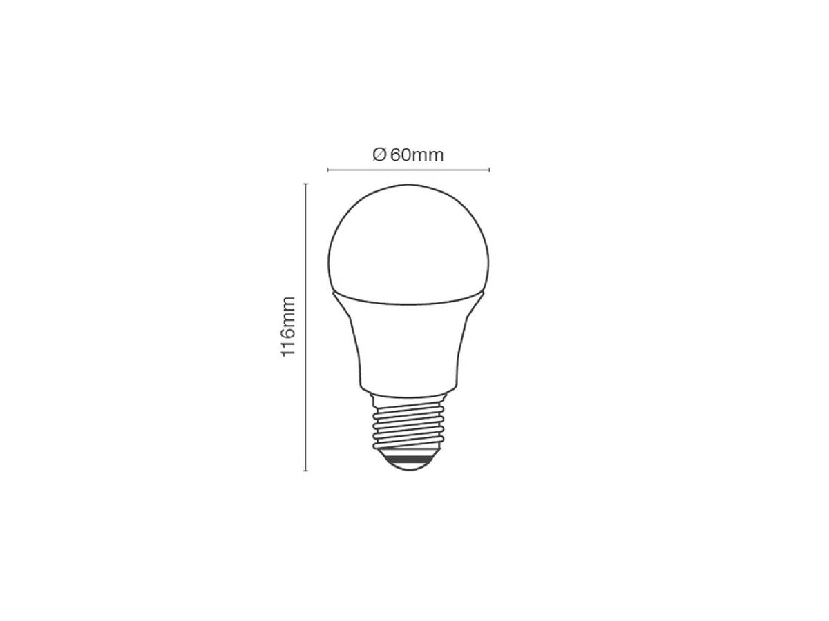 מארז 3 יח' נורות לד 1350 לומן 6000K A60 15W E27 אור יום - LED Bulbs באתר לדמרקט