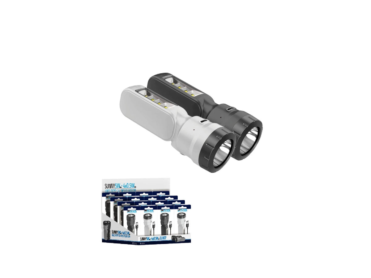 פנס נטען דו כיווני SUNNY - BATTERY באתר לדמרקט