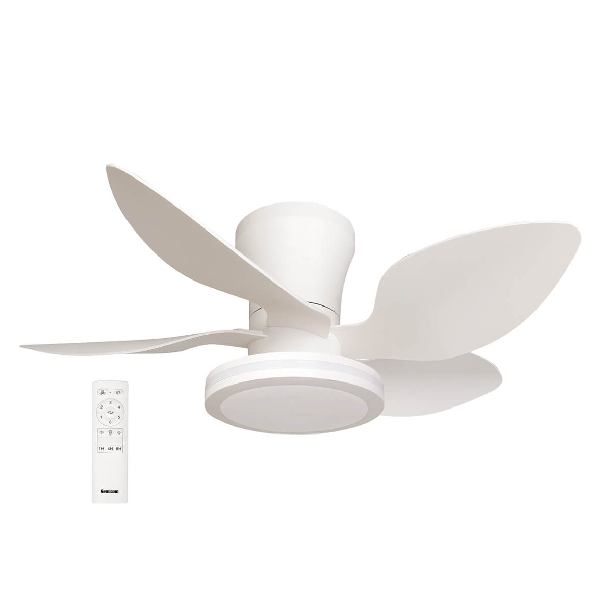 מאוורר תקרה "30W CAT 30 עם שלט- לבן - Ceiling Fan with Light