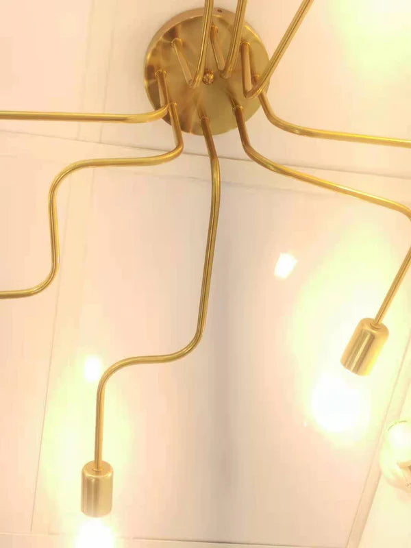 מנורה צמודת תקרה  SURFACE ARMS - תצוגה - צבע פליז