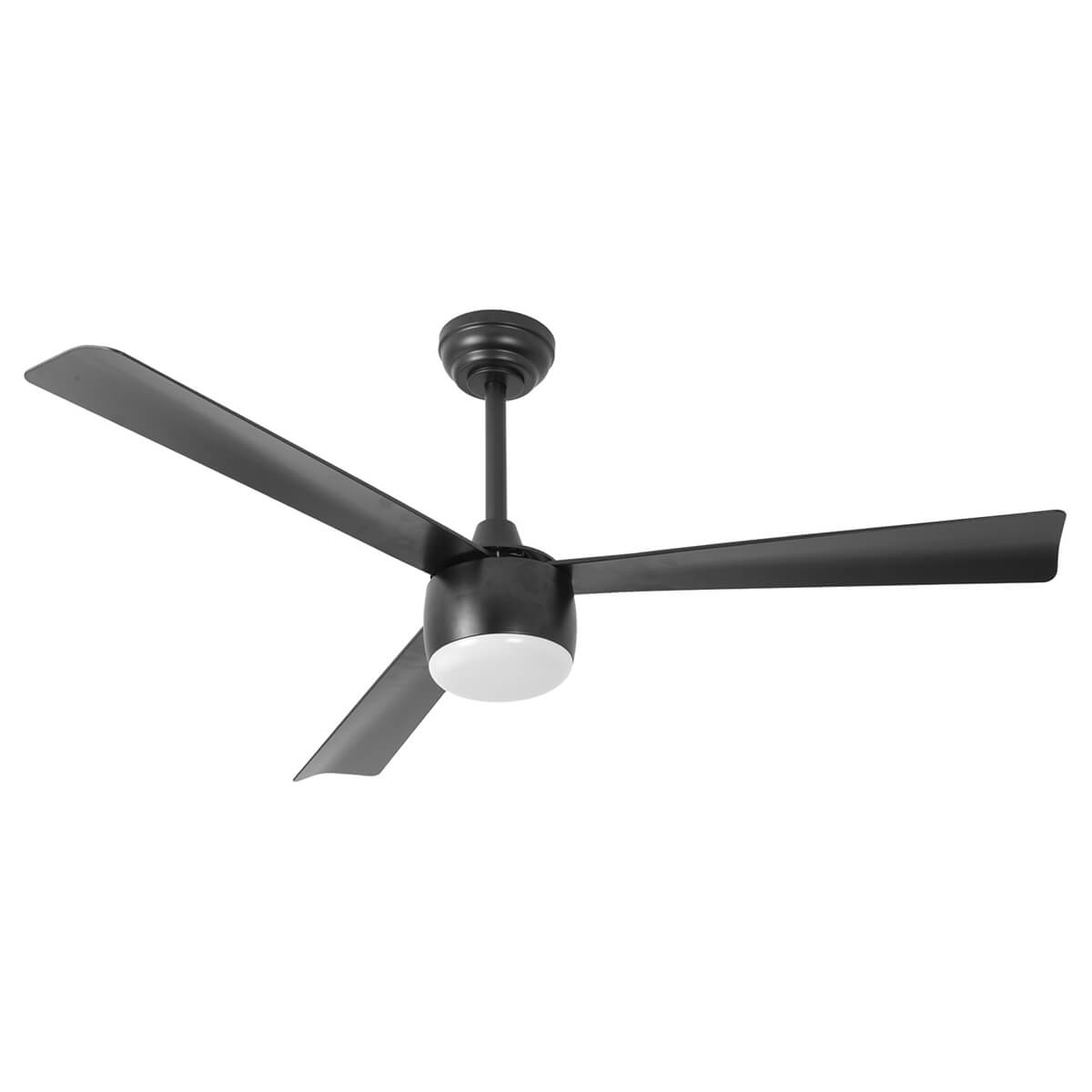מאוורר תקרה "22W GENESIS60 52 עם שלט- שחור - Ceiling Fan with Light