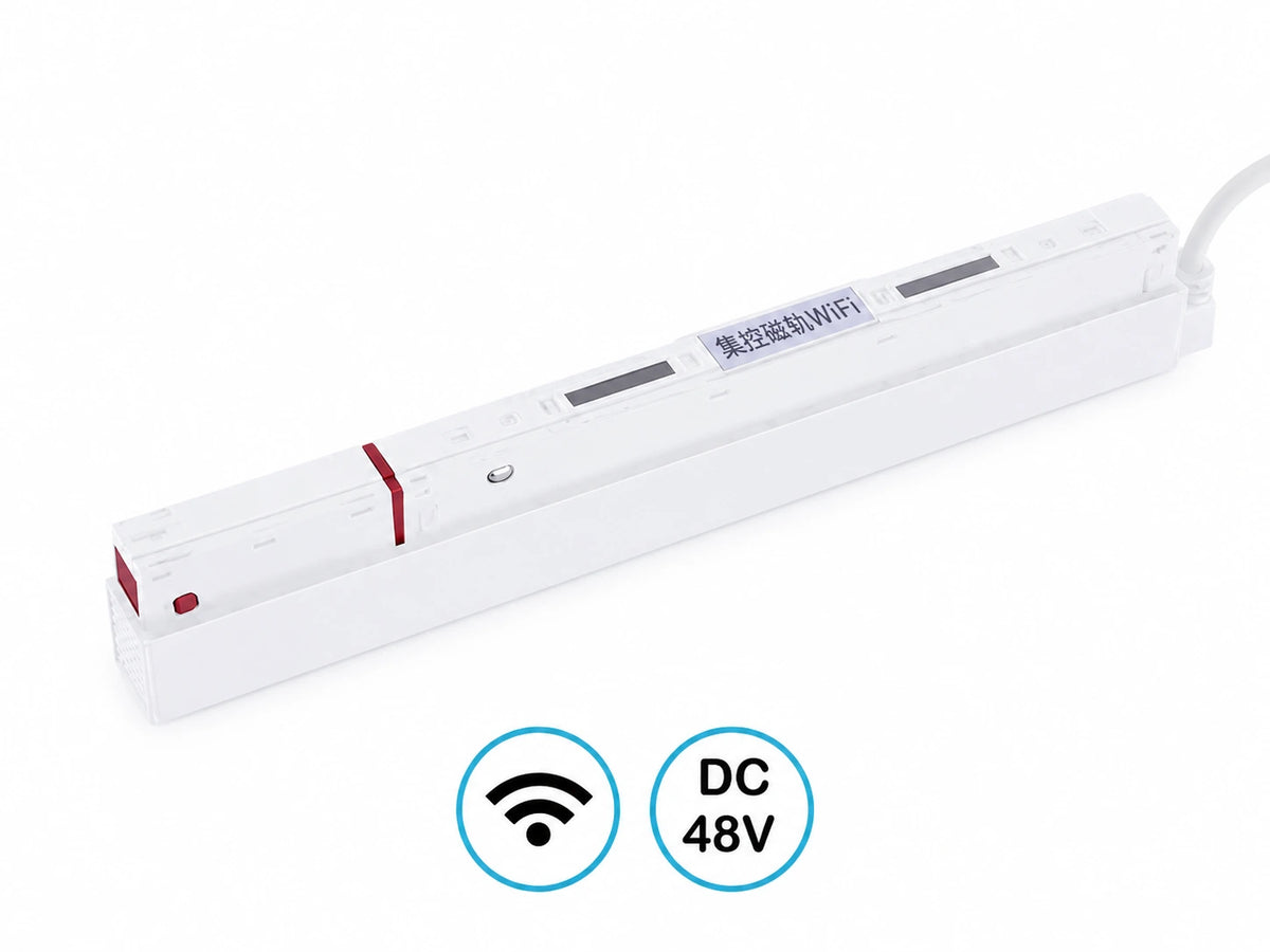 דרייבר מגנטי שקוע לפס צבירה בצבע לבן מדגם LINE WIFI של OMEGA