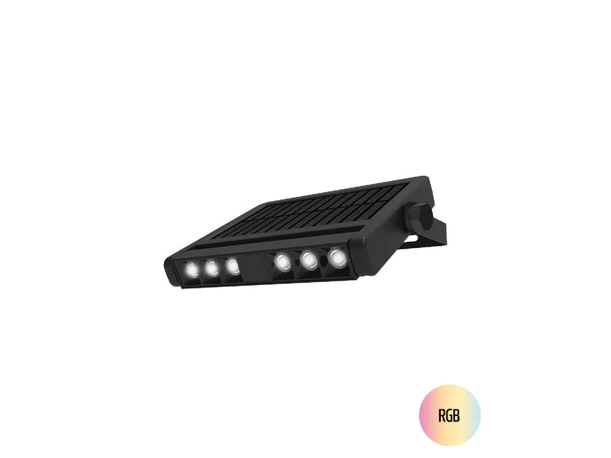 תאורת גינה סולארית לקיר OMEGA IP54 RGB GARDINI 12W - Flood Lights באתר לדמרקט