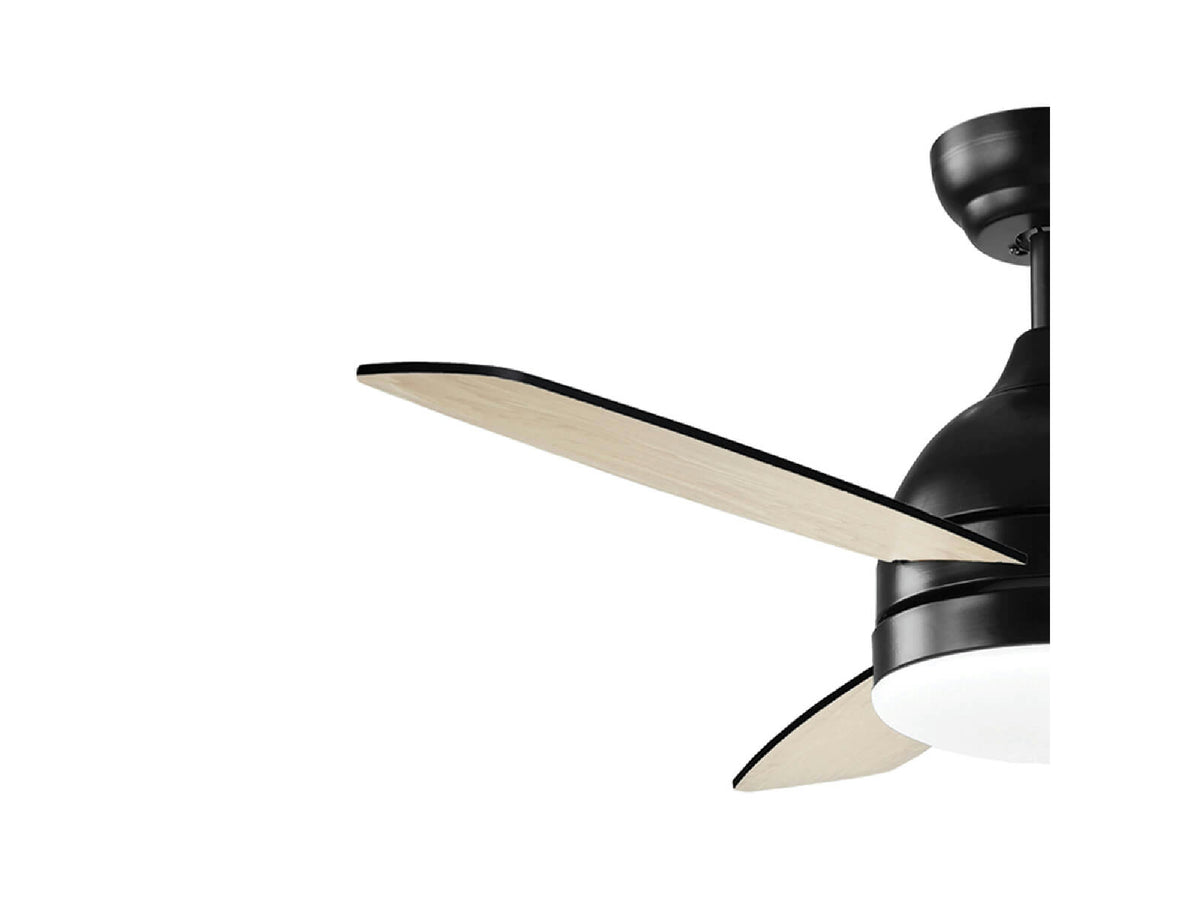 מאוורר תקרה "25W DC STORM 42 עם שלט-שחור - Ceiling Fan with Light