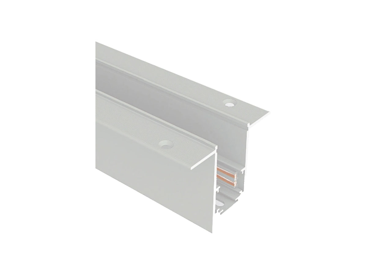 פס מגנטי TRIMLESS לבן 3 מטר כולל סופיות - Magnetic Lighting Track System
