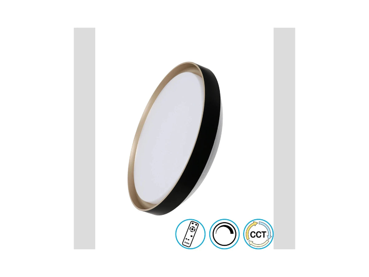גוף תאורה צמוד תקרה 100W SERONA כולל שלט - Flush Mount Ceiling Light באתר לדמרקט