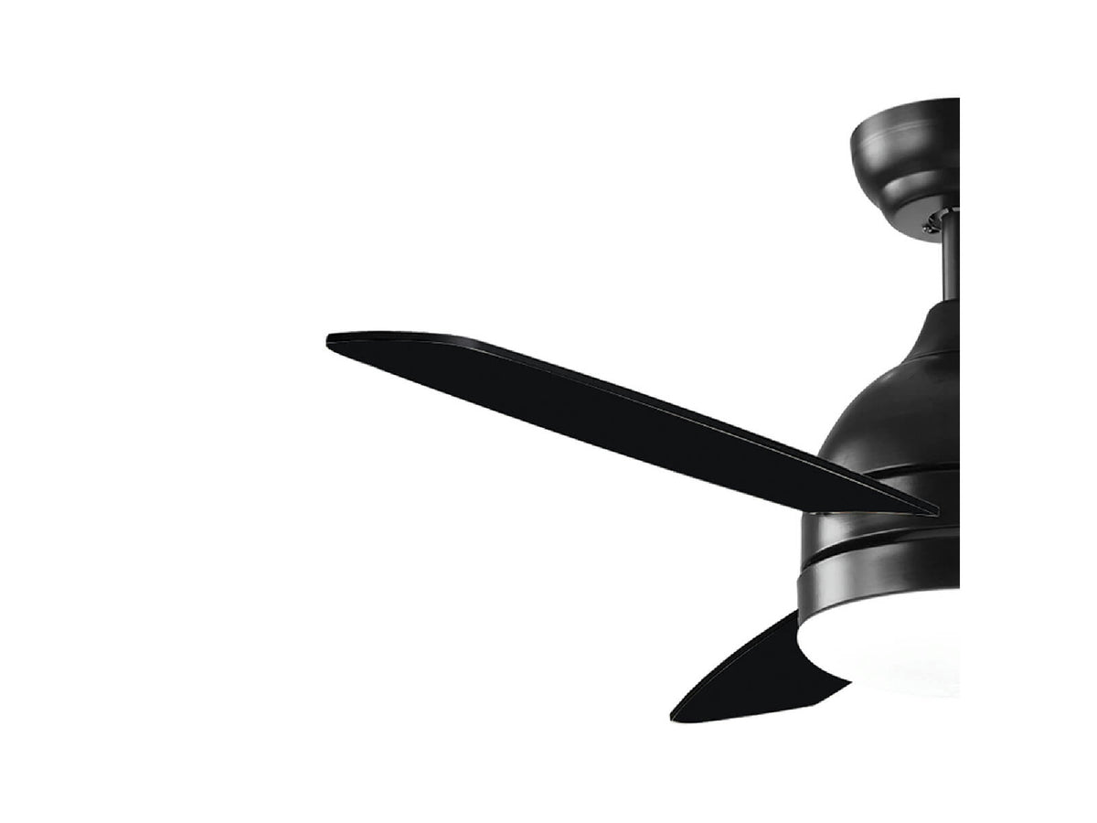 מאוורר תקרה "25W DC STORM 42 עם שלט-שחור - Ceiling Fan with Light