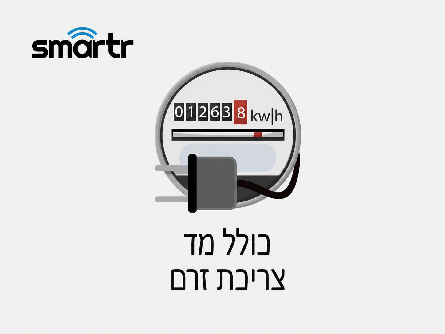 המחשת מדידת צריכת החשמל באמצעות השקע החכם
