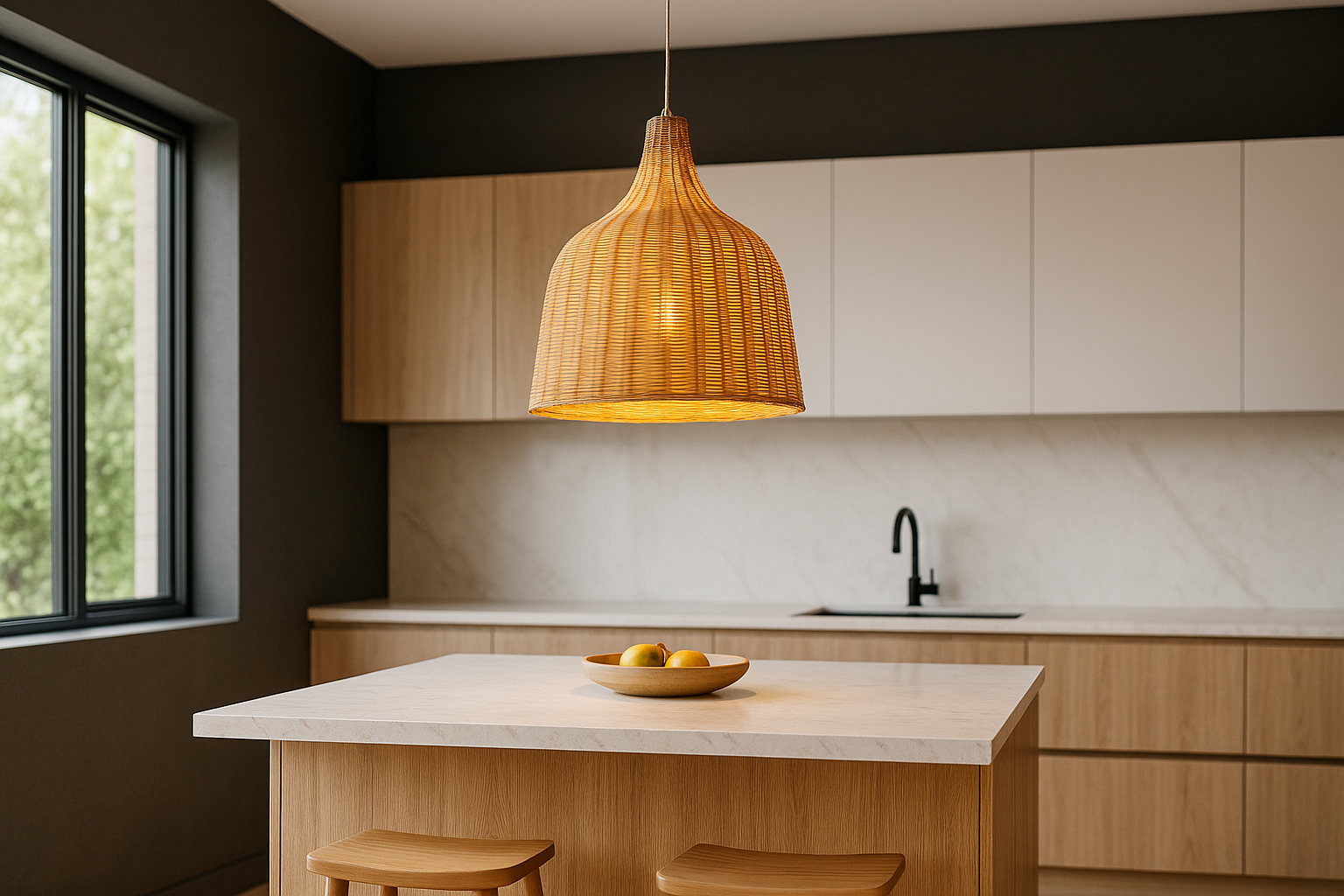 מנורת תלייה קש CARE