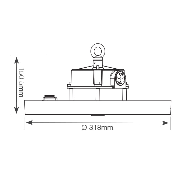 פנס מחסנים מולטיסט 120/160/200W | 30/40/57K | 60/90/110° IP65 שחור - LED Flood Lights באתר לדמרקט