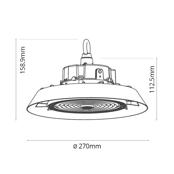 פנס מחסנים 100W-150W-200W 150Lm/w 90° IP65 שחור - LED Flood Lights באתר לדמרקט