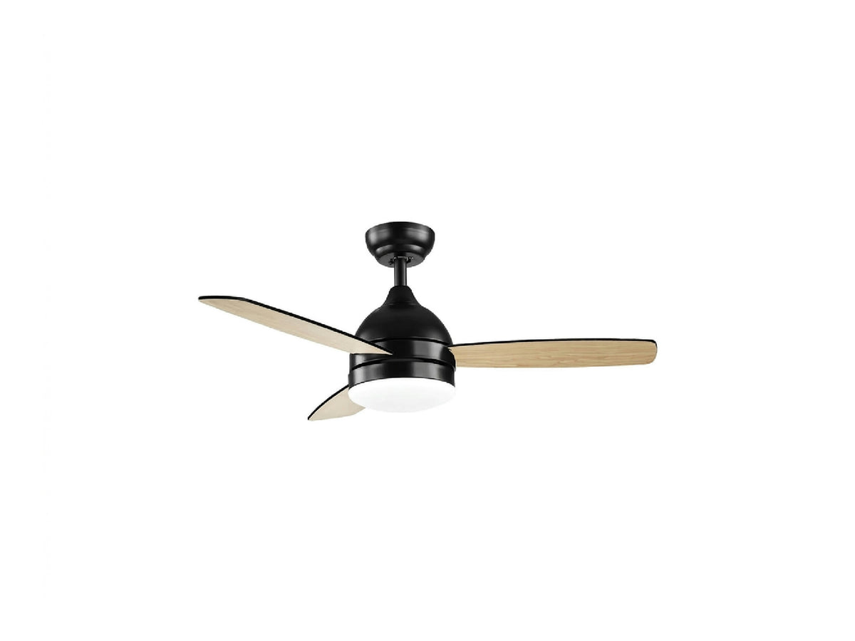 מאוורר תקרה "25W DC STORM 42 עם שלט-שחור - Ceiling Fan with Light