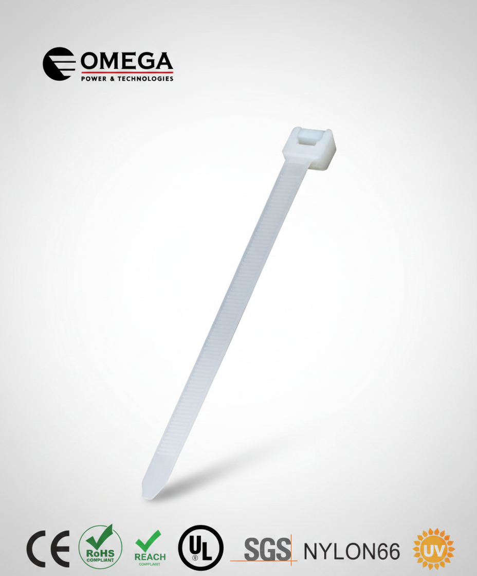 חבק (אזיקון) Nylon66 לבן 9X550 - 100 יחידות