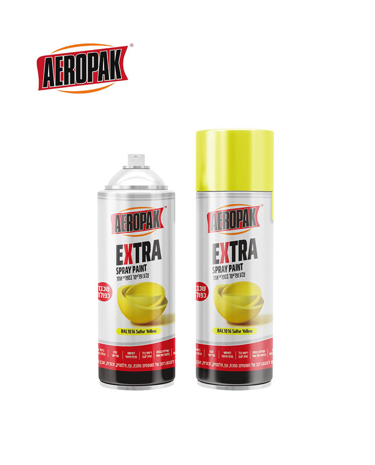 ספריי צבע  AEROPAK בטכנולוגיית כיסוי כפול EXTRA
