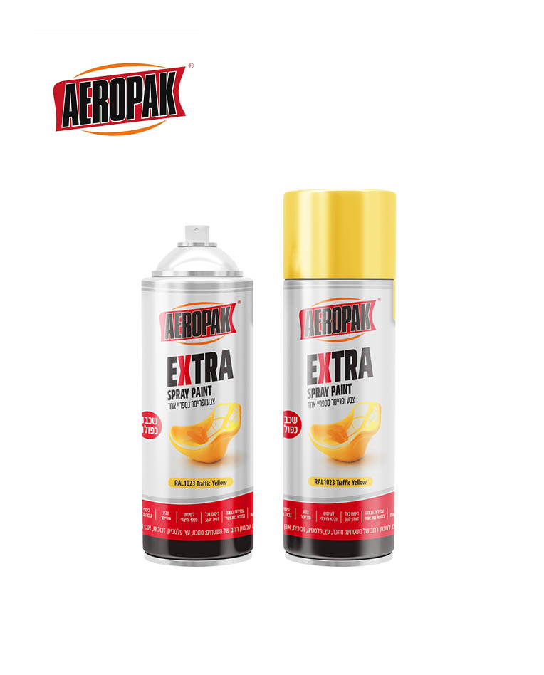 ספריי צבע  AEROPAK בטכנולוגיית כיסוי כפול EXTRA