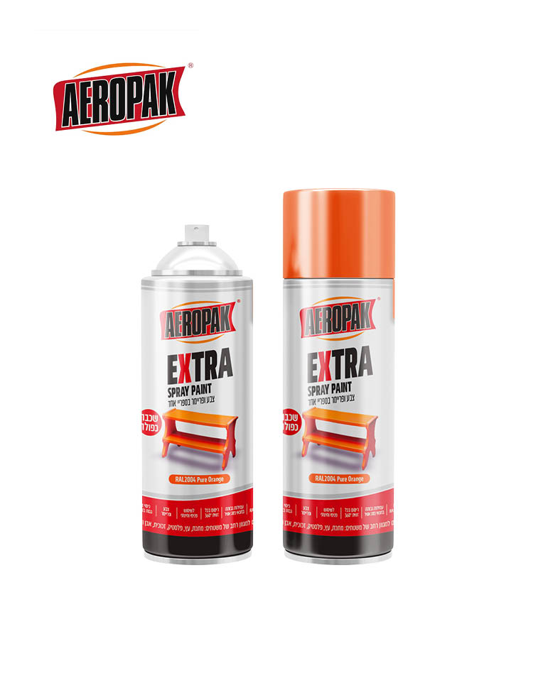 ספריי צבע  AEROPAK בטכנולוגיית כיסוי כפול EXTRA