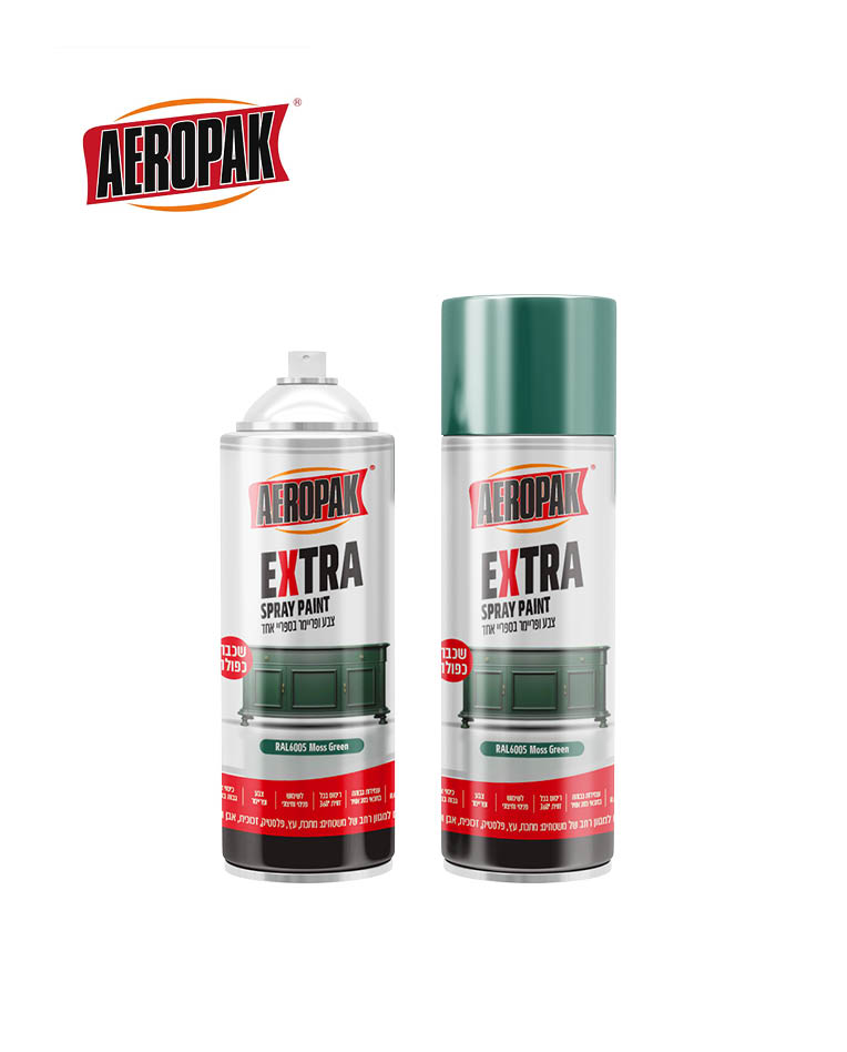 ספריי צבע  AEROPAK בטכנולוגיית כיסוי כפול EXTRA