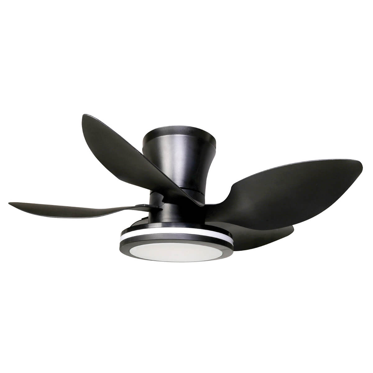 מאוורר תקרה "30W CAT 30 עם שלט- שחור - Ceiling Fan with Light