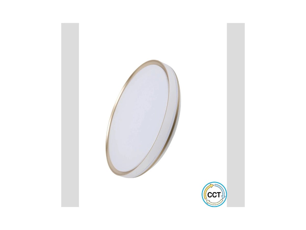 גוף תאורה צמוד תקרה 70W LUX כפתור CCT - Flush Mount Ceiling Light באתר לדמרקט