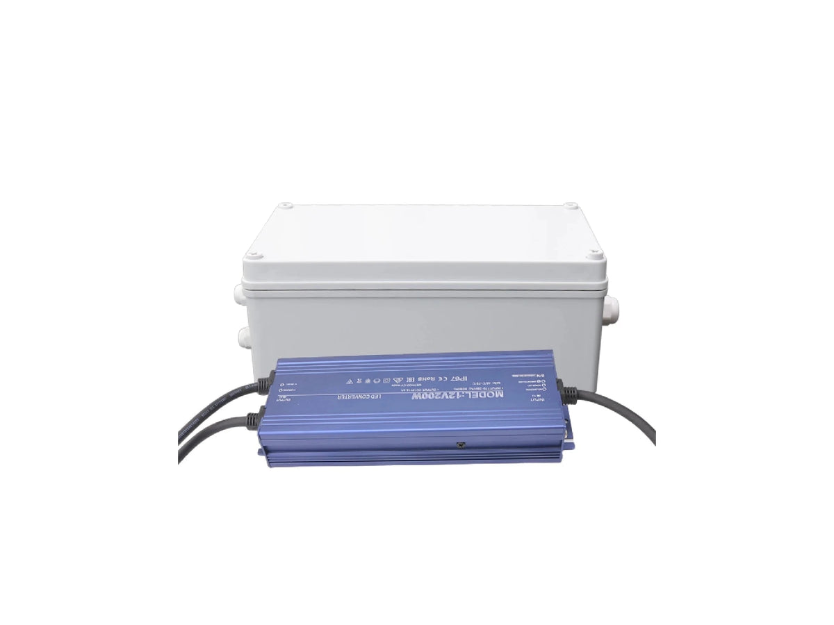 קיט שנאי 200W וקופסה מוגן מים IP67 - Garden Lights באתר לדמרקט