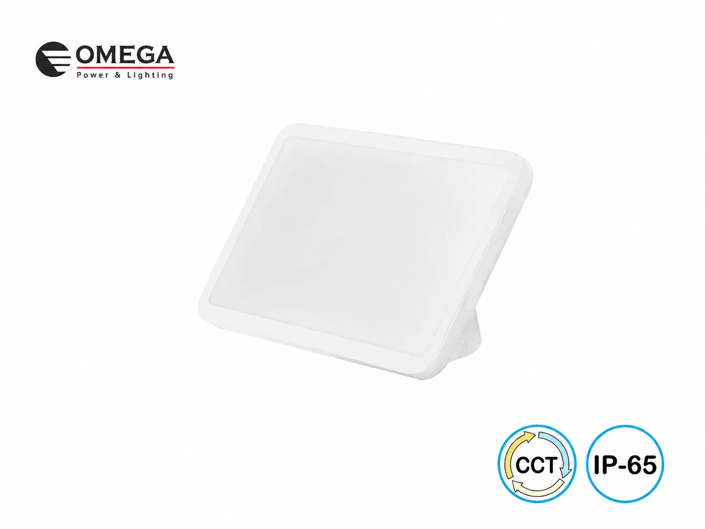גוף תאורה PLASMA לבן עם אייקוני CCT ועמידות IP65