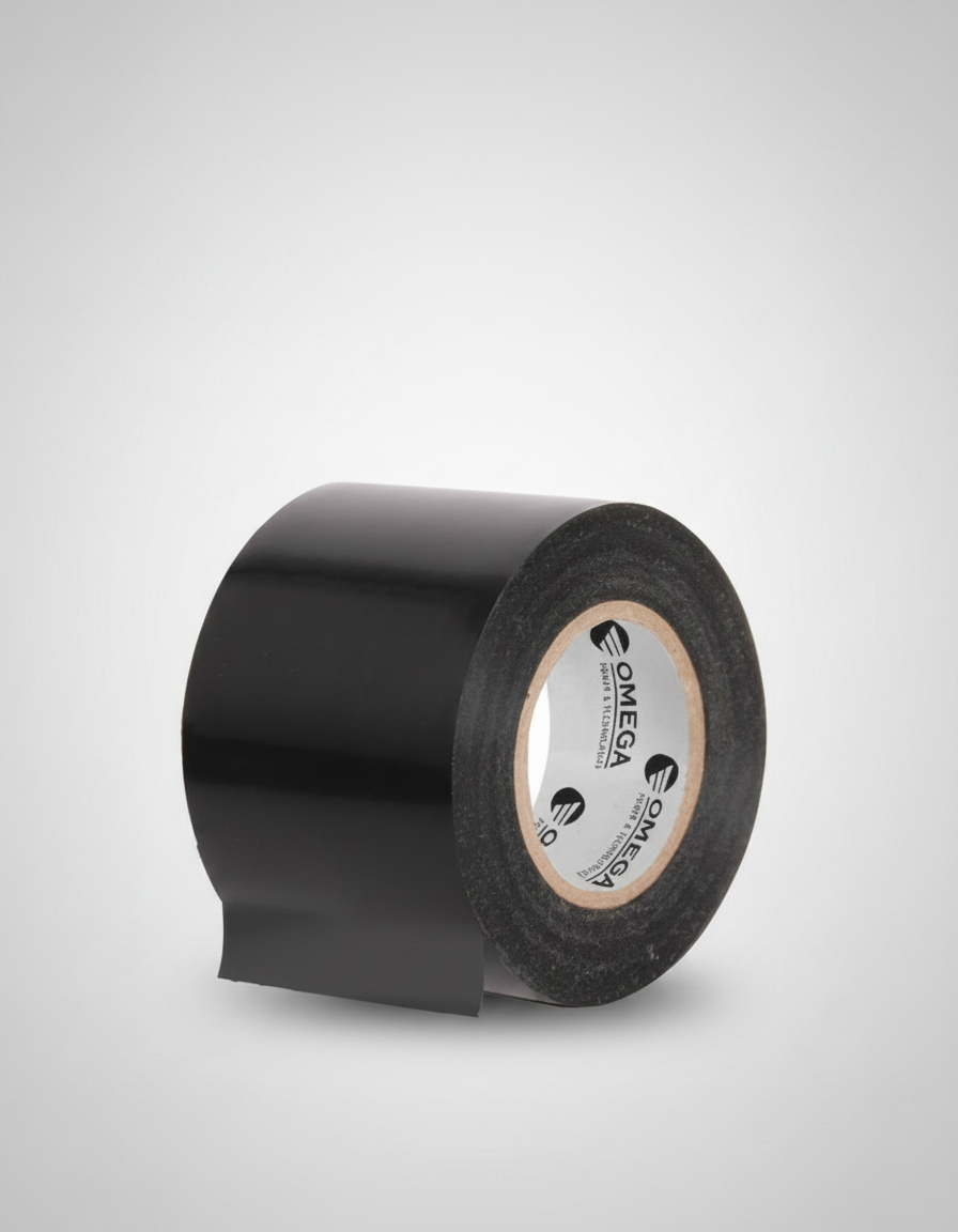 סרט בידוד דביק PVC רחב (50 מ"מ) – שחור