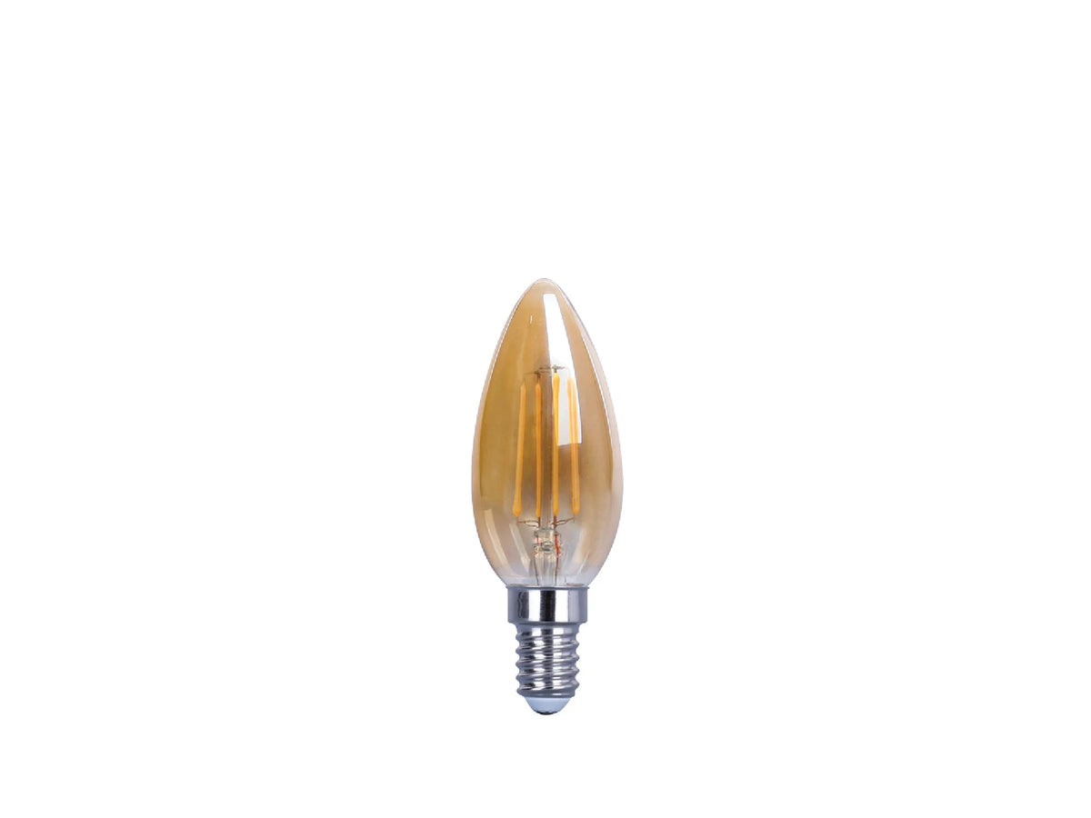 נורת פילמנט נר לד אמבר C35 בסיס E14 - BULB באתר לדמרקט
