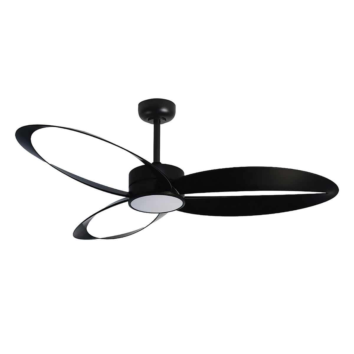 מאוורר תקרה "25W CHILL 52 עם שלט- שחור - Ceiling Fan with Light