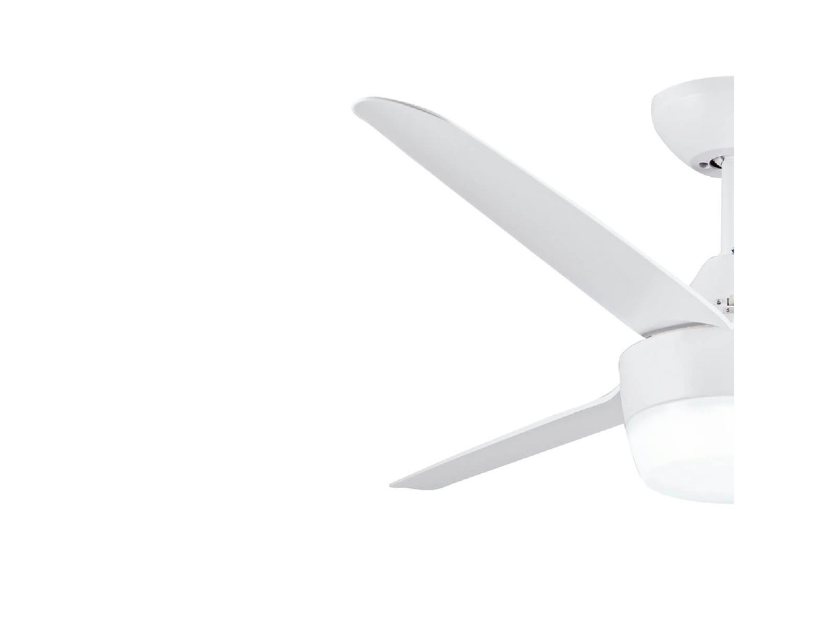 מאוורר תקרה "CCT 18w BALCONY 48 עם שלט-לבן - Ceiling Fan with Light