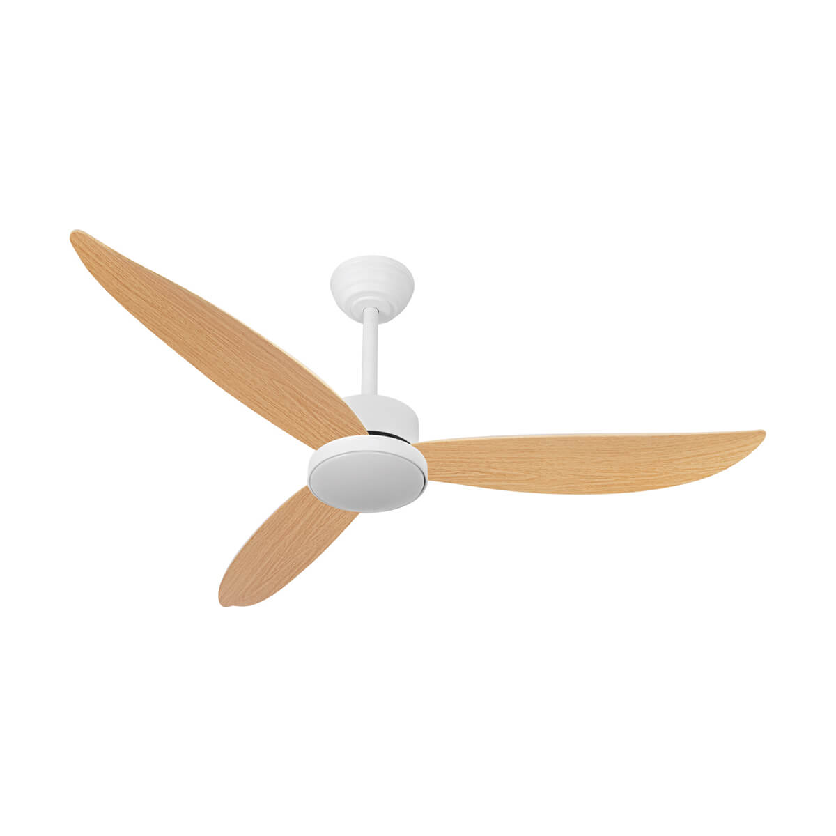 מאוורר תקרה לפרגולה "22W IP54 RYAN 52 עם שלט-דמוי עץ - Ceiling Fan with Light