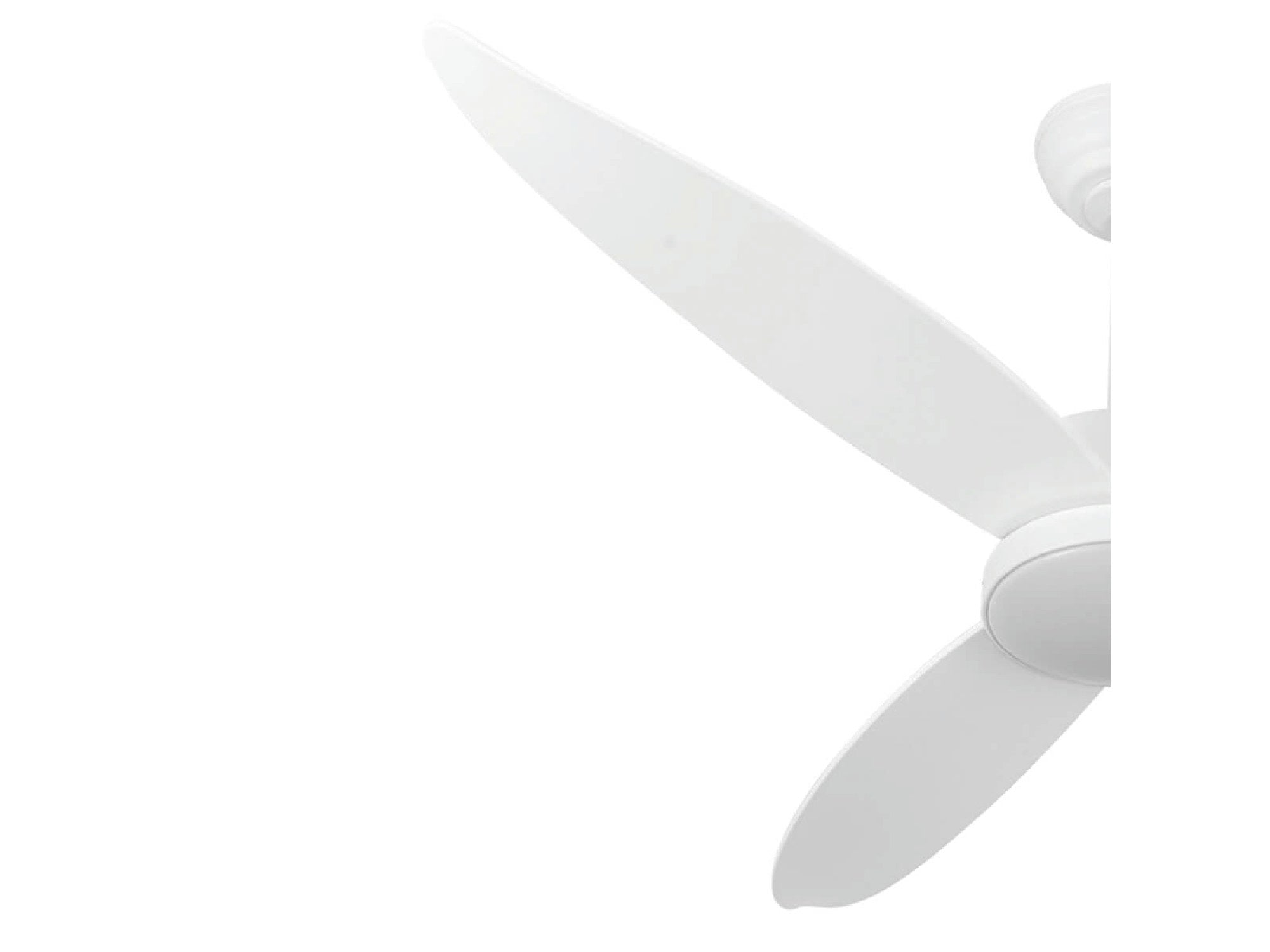 מאוורר תקרה לפרגולה "22W IP54 RYAN 52 עם שלט- לבן - Ceiling Fan with Light