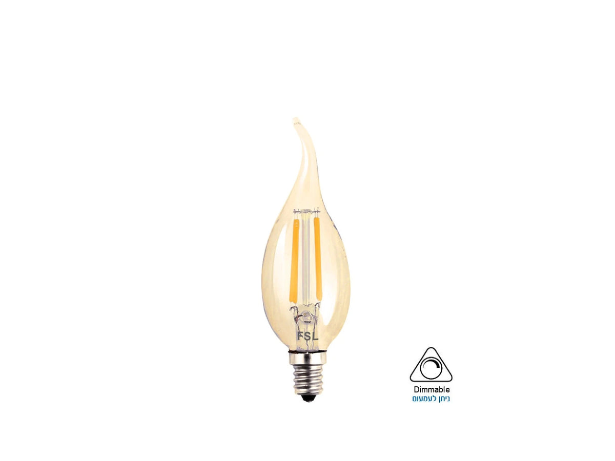 נר טיפה, נורת אווירה פילמנט אמבר - BULB באתר לדמרקט