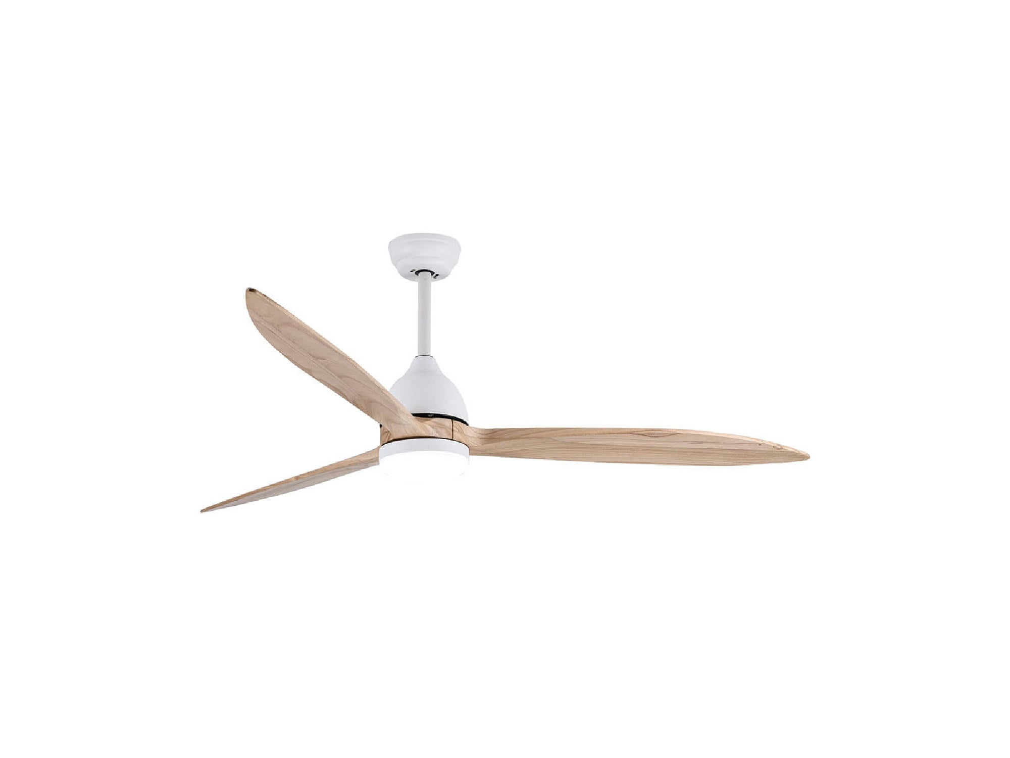 מאוורר תקרה "CCT 20W HERCULES 60 עם שלט-לבן+עץ - Ceiling Fan with Light