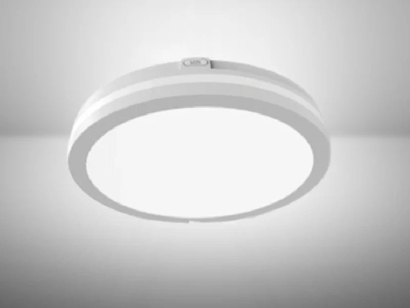 גוף תאורה צמוד תקרה עגול MONO 50W CCT של OMEGA בצבע לבן עם טבעת אור היקפית