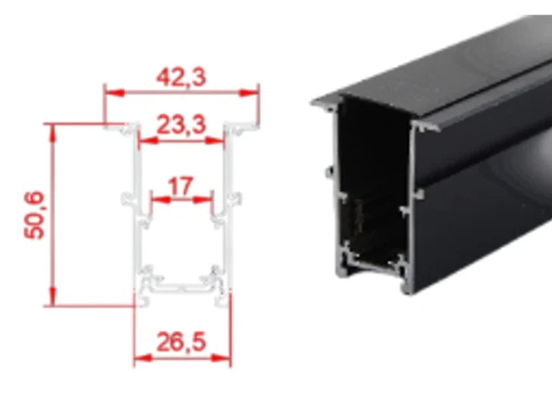 פס צבירה מגנטי 48V - באורך 3 מטר