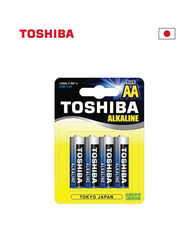 סוללה אלקליין AA 1.5V (חבילה של 4) - סוללות ומטענים באתר לדמרקט