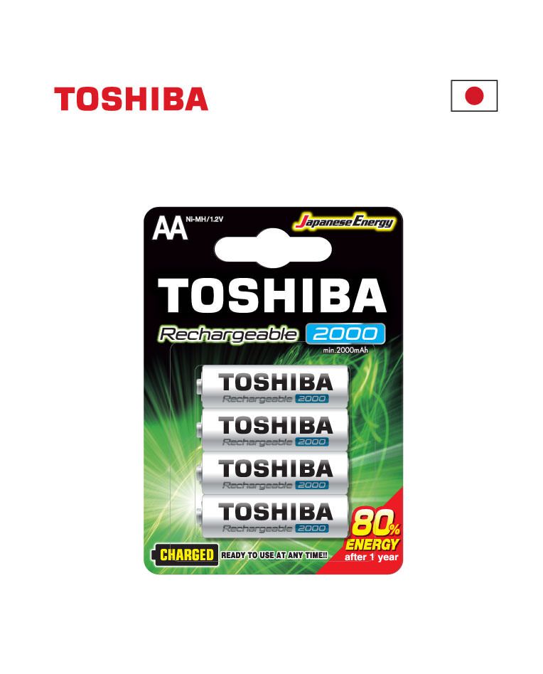 סוללות נטענות AA 1.2V 2000mAh NI-MH (4 יחידות) - סוללות ומטענים באתר לדמרקט