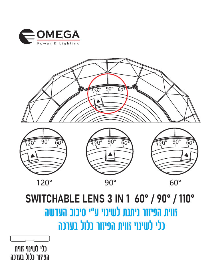 TRE - 200W זוית משתנה - תאורת חוץ - תאורת הצפה / פרוז'קטורים באתר לדמרקט