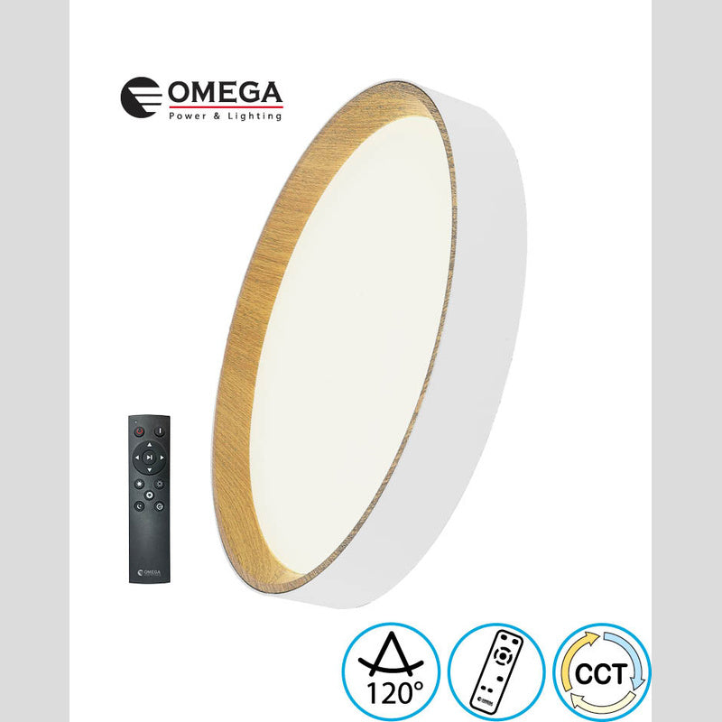 צמוד תקרה FRANCO CCT 100W כולל שלט - Flush Mount Ceiling Light באתר לדמרקט