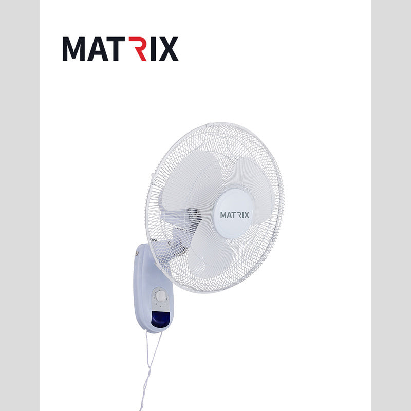 מאוורר 55W קיר חוט משיכה לבן MATRIX - מאווררים ביתיים באתר לדמרקט