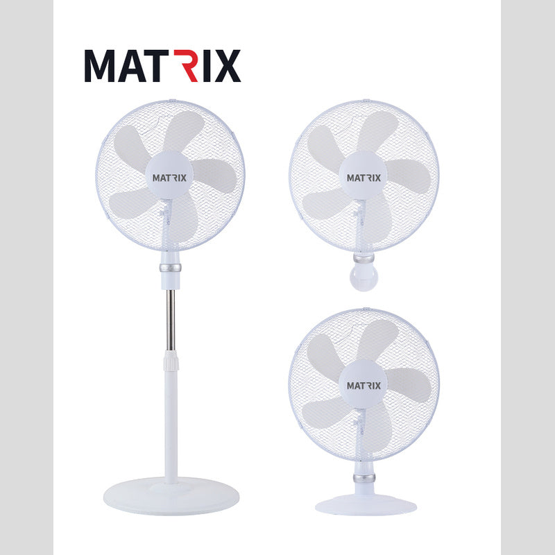 מאוורר 3 ב 1 50W קוטר "16 צבע לבן - מאווררים ביתיים באתר לדמרקט